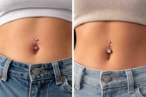 Cheap vs Professional Belly Button Piercing 