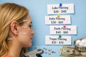 Ear Piercing Cost by Piercing Type