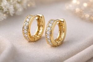 Gold Plated Huggie Hoop CZ Earring Complete Style & Buying Guide