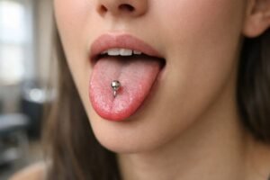 The Classic Center Tongue Piercing