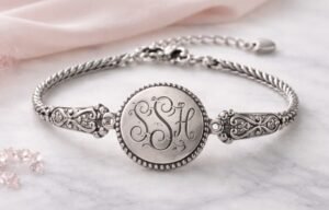 The Ultimate Guide to Pewter Monogram Bracelets - Top Trends
