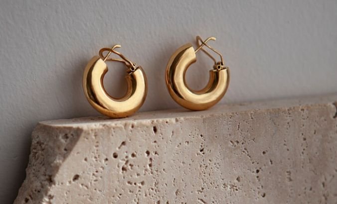 What Is a Gold Plated Huggie Hoop CZ Earring